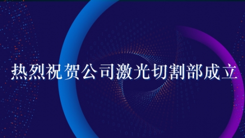  博鱼官网登录入口（中国）博鱼有限公司公司激光切割部成立！